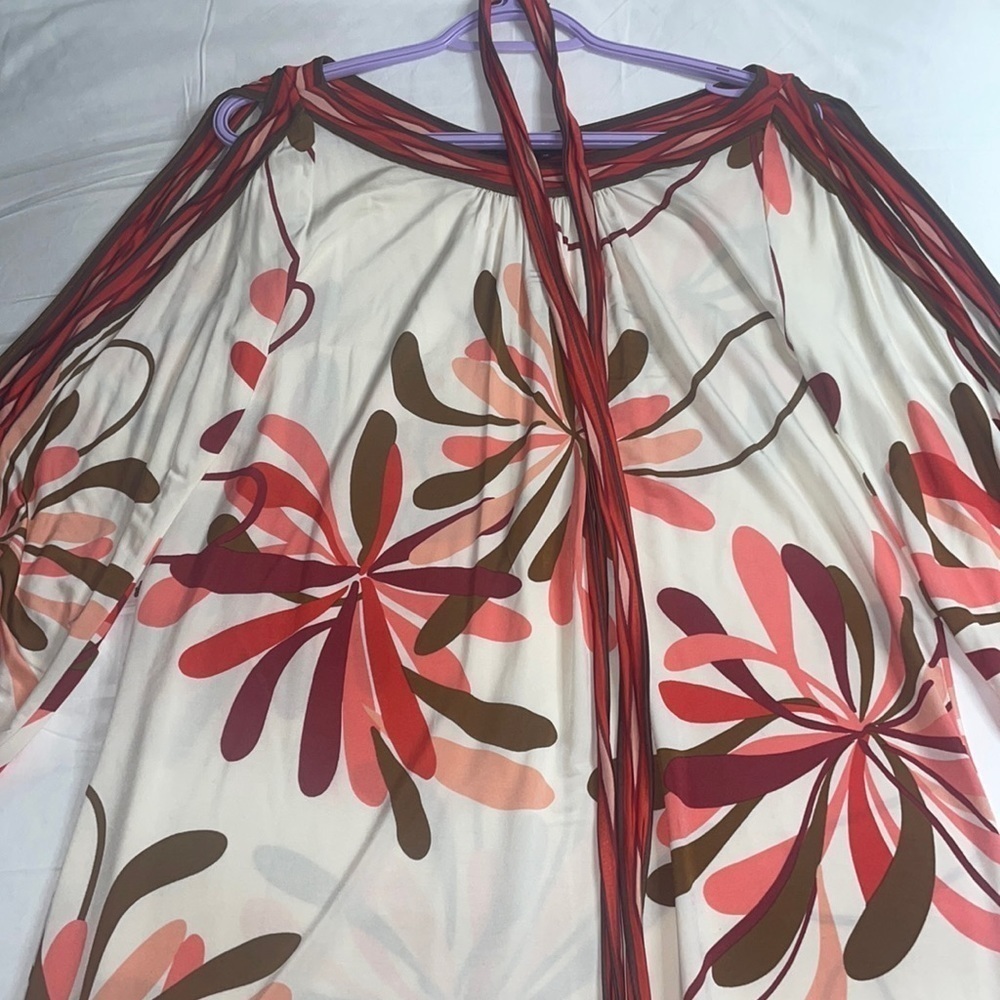 BCBGMAXAZRIA Floral Cherry  Blossom Dress, Size XS